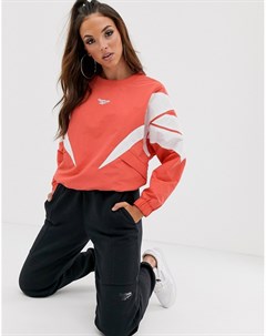 Красный свитшот с круглым вырезом Vector Reebok