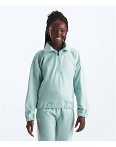 Флисовая кофта для девочек с застежкой-молнией ¼, Muted Pine The north face