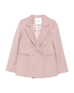 Двубортный пиджак в полоску, розовый Miss grant kids