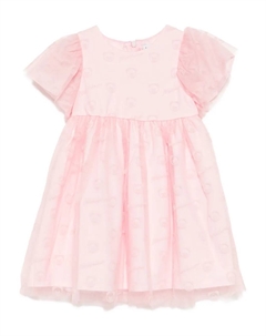 Платье с логотипом, розовый Moschino kids