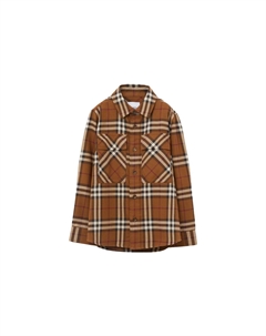 Детская рубашка, цвет Brown Burberry