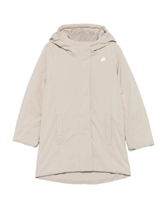 Стеганое пальто с капюшоном, серый K way kids