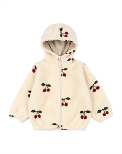 Толстовка с принтом вишен и плюшевой отделкой Jody, нейтральный Konges slojd