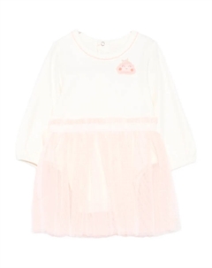 Платье из тюля с вышивкой, розовый Billieblush