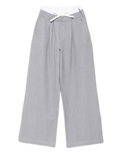 Плиссированные блестящие брюки, серый Miss grant kids