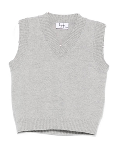 Жилет с V-образным вырезом, серый Il gufo