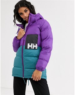 Фиолетовая дутая куртка Helly hansen