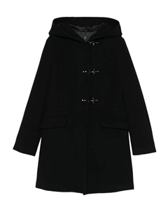 Дафлкот с капюшоном, черный Fay kids