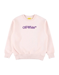 Свитшот с вышитым логотипом, розовый Off-white kids