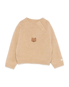 Свитер с вышитым медведем, нейтральный Donsje