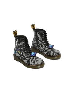 Ботинки 1460 Kids Детские, Black/Gray Dr. martens
