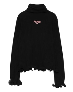 Джемпер в рубчик, черный Fendi kids