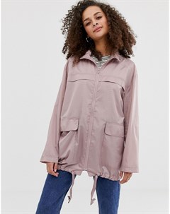 Розовый дождевик Asos design