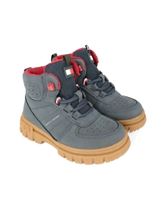 Ботинки с логотипом, серый Tommy hilfiger junior