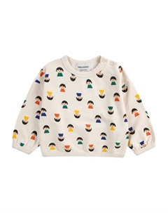 Свитшот с принтом девочки, нейтральный Bobo choses