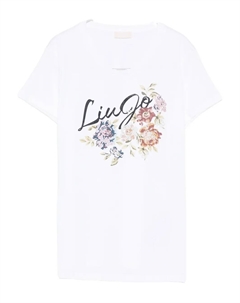 Футболка с принтом логотипа, белый Liu jo