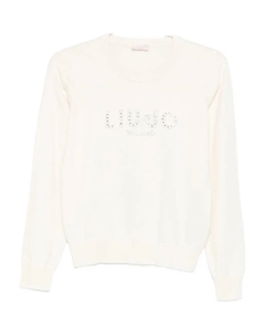 Свитер с логотипом, белый Liu jo