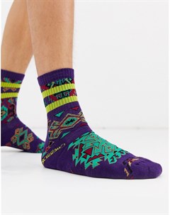 Классические спортивные носки в рубчик с ацтекским принтом Mossimo
