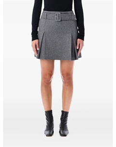 Мини-юбка с поясом и складками, серый A.p.c.