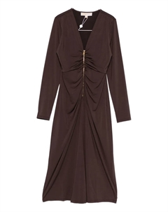 Платье на молнии, коричневый Michael michael kors