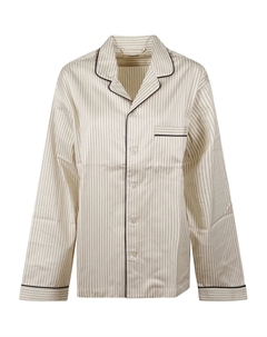 Рубашка-пижама в полоску, коричневый Tekla