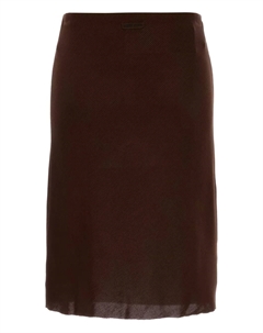 Шелковая юбка, коричневый Miu miu