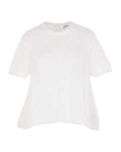 Свитер с короткими рукавами, белый Loewe