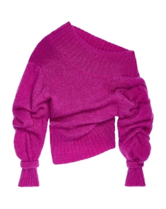 Свитер с асимметричным вырезом, розовый Dries van noten