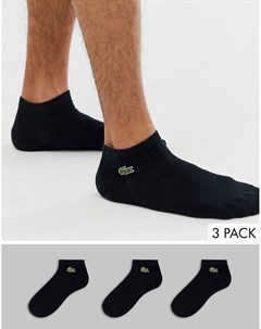 Набор из 3 пар черных спортивных носков Lacoste Lacoste sport