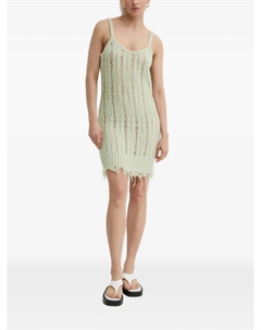 Ажурное платье с бахромой, зеленый Résumé