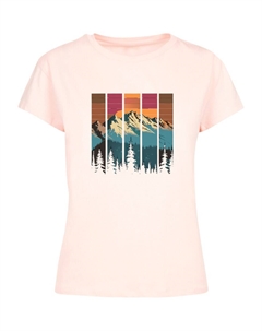 Футболка Berg Sonnenuntergang Retro, Pink F4nt4stic