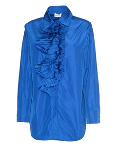 Рубашка Pimpy с длинными рукавами и оборками, синий Parosh