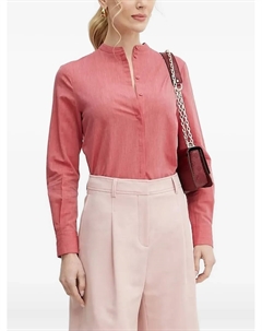 Рубашка с воротником-стойкой, розовый Boss