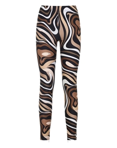 Брюки с узором в виде завитков, черный Pucci