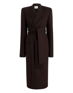 Пальто с запахом, коричневый Khaite