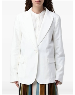 Однобортный пиджак Quito с карманом, белый Weekend max mara