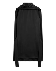 Мини-платье-кокон с отделкой в виде шарфа Toteme, черный