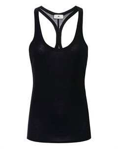 Топ-майка с воротником-хальтер, черный Elisabetta franchi