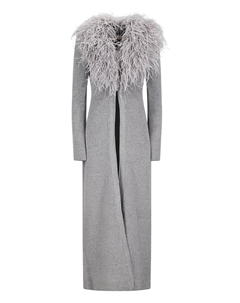 Кардиган-пальто из шерсти, серый Blumarine