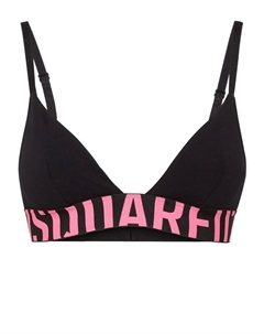 Бюстгальтер с логотипом, черный Dsquared2
