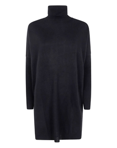 Платье миди с воротником-стойкой, черный Absolut cashmere