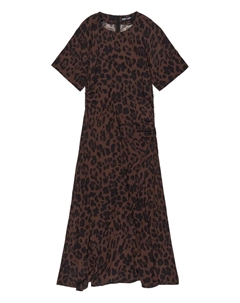 Платье макси с леопардовым принтом, коричневый Bimba y lola