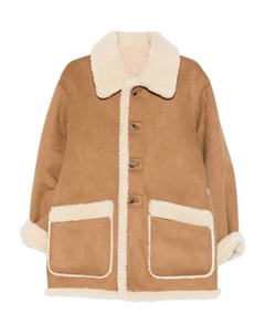 Застегивающаяся куртка из искусственной овчины, коричневый Dunst