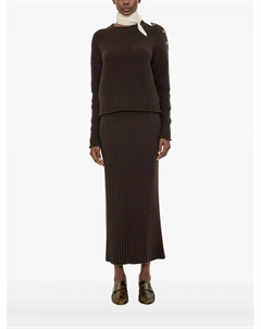 Джемпер на пуговицах, коричневый Arch4