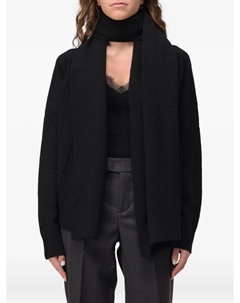 Кардиган с шалевым воротником, черный Liu jo