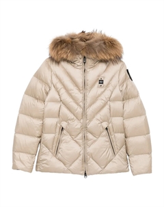 Пуховик с отделкой из искусственного меха, нейтральный Blauer