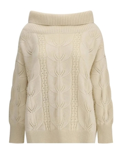 Свитер с воротником-стойкой, нейтральный Ermanno scervino