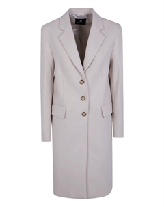 Однобортное пальто из шерсти, нейтральный Paul smith