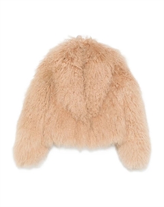 Шуба Mongolia из овчины, нейтральный Blancha