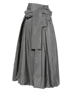 Плиссированная юбка с бантом, серый Co. go